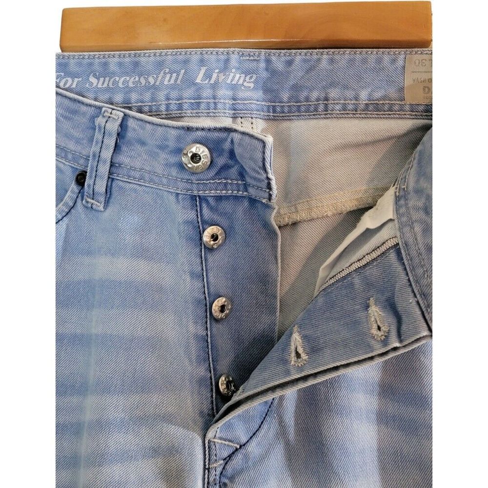 Men's Diesel Jeans Darron 32Wx30L Regular Slim Tapered Light Wash - Picture 4 of 14